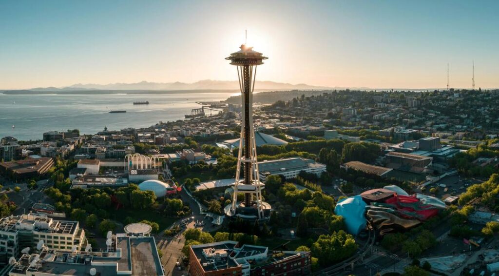Seattle skyline with space needle
